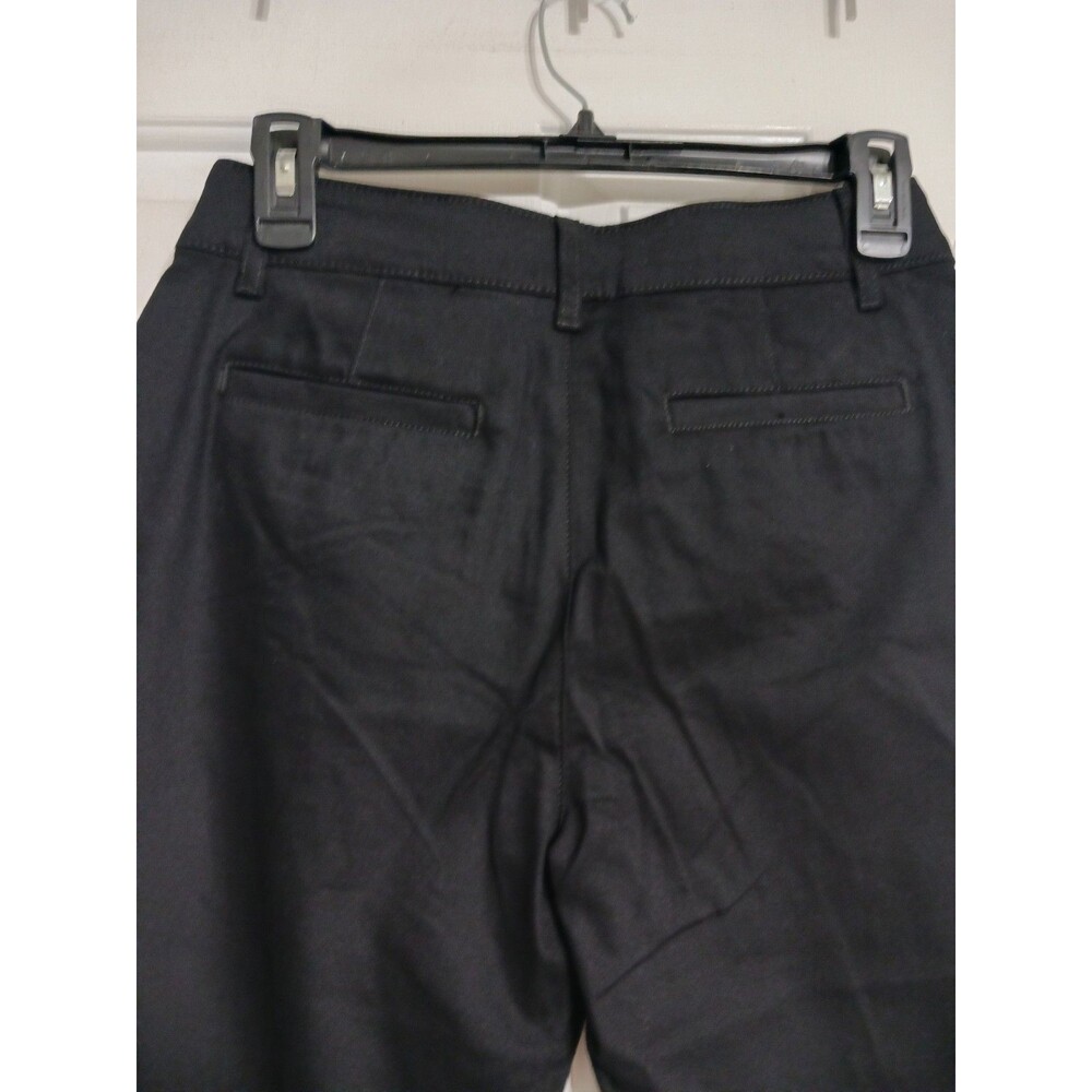 NWT Women's St. John's Bay Secretly Slender Midrise Capri Pants Size 4 Black - Picture 3 of 7